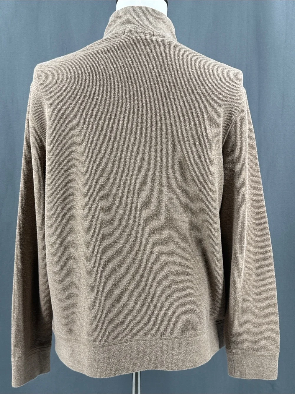 Banana Republic Men's Half-Zip Sweater - Taupe Brown
